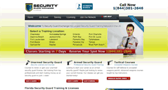 Desktop Screenshot of floridasecuritylicense.com